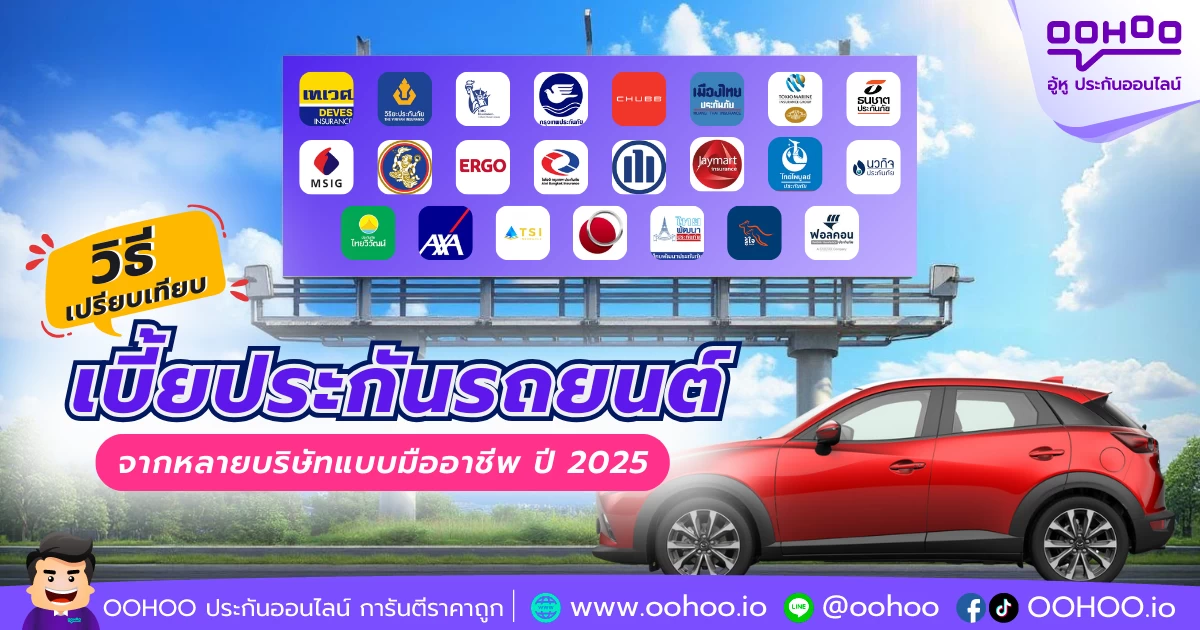 วิธีเปรียบเทียบเบี้ยประกันรถยนต์จากหลายบริษัทแบบมืออาชีพ ปี 2025