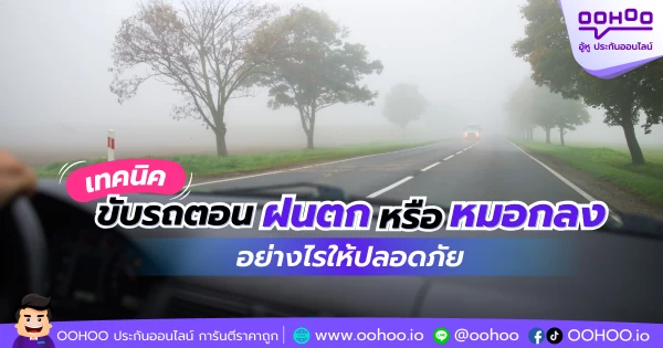 เทคนิค ขับรถตอนฝนตกหรือหมอกลงอย่างไรให้ปลอดภัย
