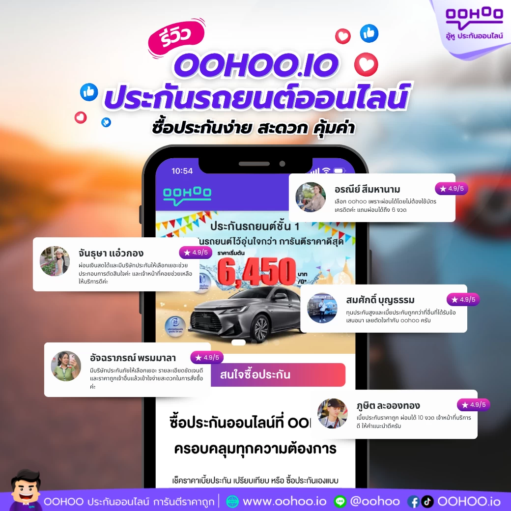 รีวิวจริงจากลูกค้า OOHOO.IO